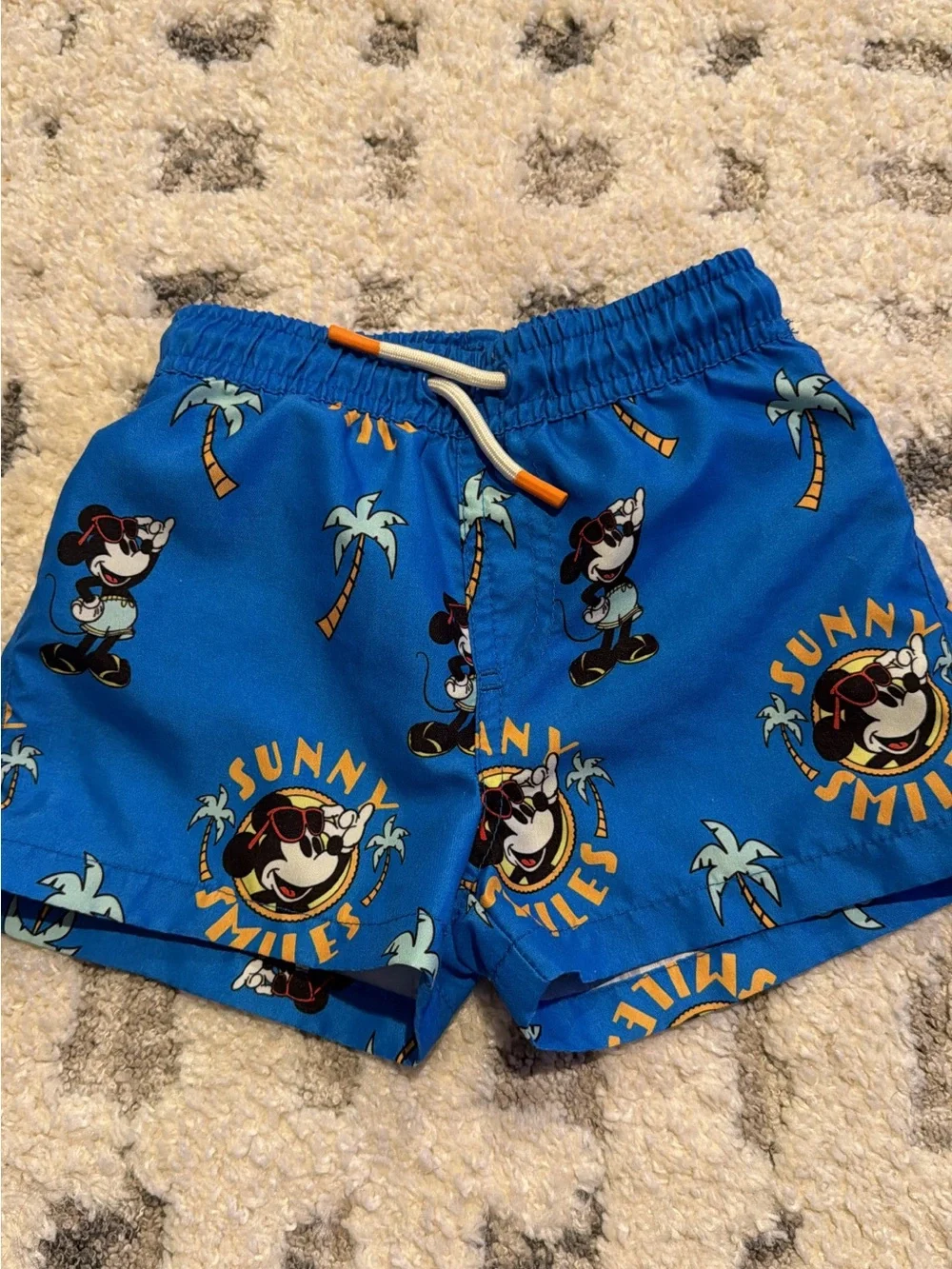 Zara Blue Mickey Mouse Sunny Smiles Swim Shorts